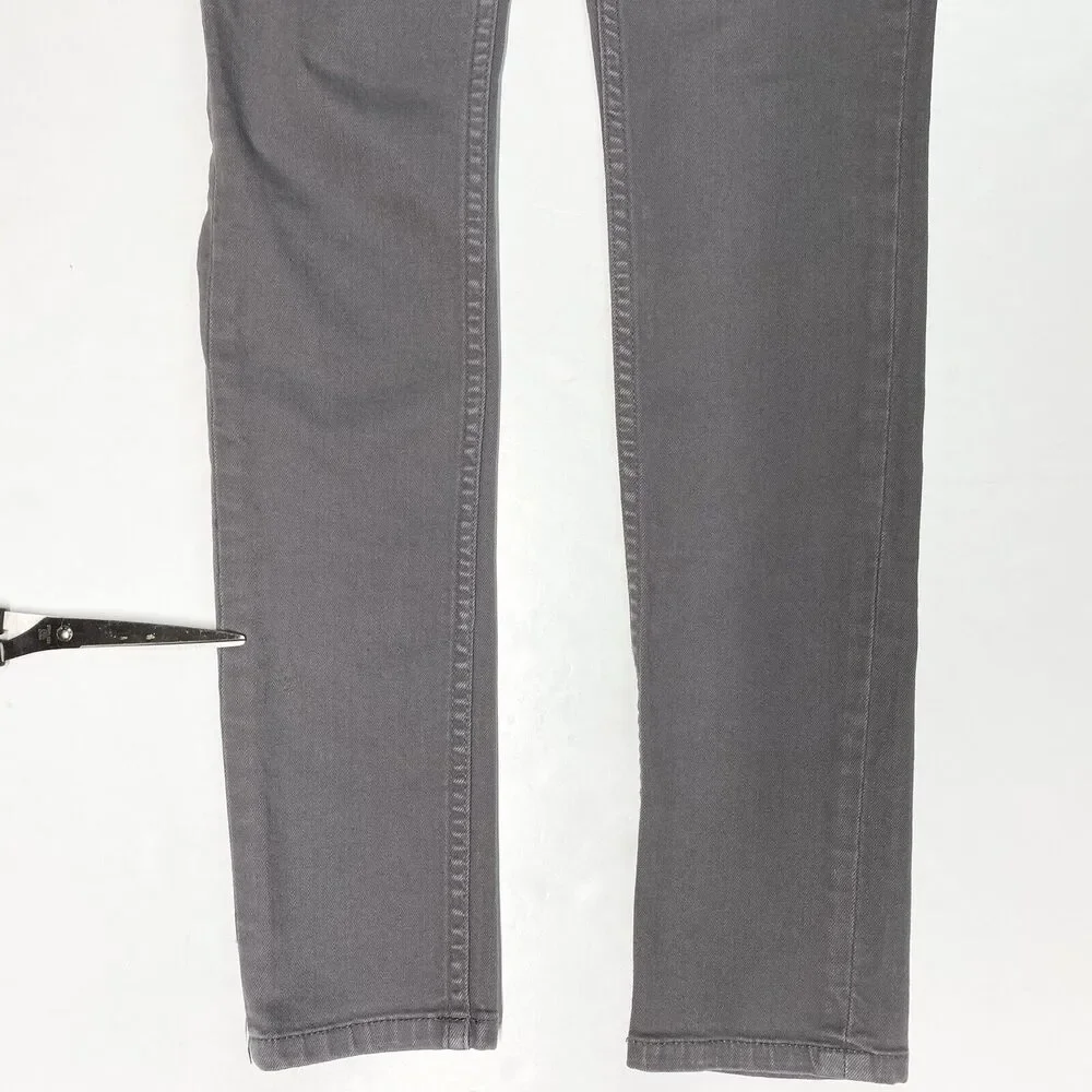 Kate Spade Jeans Saturday Skinny Womens 27 Gray Stretch Denim Jeans *Flaw